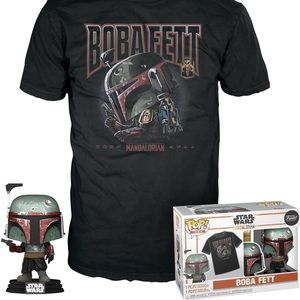FUNKO POP & TEE: Star Wars- Boba Fett- L
